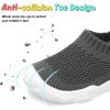 imageJOINFREE Toddler Boys Girls Sneaker Slip On Shoes Kids Lightweight Breathable Walking ShoesA Dark Grey