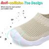 imageJOINFREE Toddler Boys Girls Sneaker Slip On Shoes Kids Lightweight Breathable Walking ShoesBeige