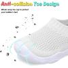imageJOINFREE Toddler Boys Girls Sneaker Slip On Shoes Kids Lightweight Breathable Walking ShoesBeige White