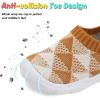 imageJOINFREE Toddler Boys Girls Sneaker Slip On Shoes Kids Lightweight Breathable Walking ShoesBeigebrown