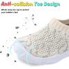 imageJOINFREE Toddler Boys Girls Sneaker Slip On Shoes Kids Lightweight Breathable Walking ShoesBeigedotgrey