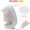 imageJOINFREE Toddler Boys Girls Sneaker Slip On Shoes Kids Lightweight Breathable Walking ShoesBeigedotgrey