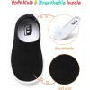 imageJOINFREE Toddler Boys Girls Sneaker Slip On Shoes Kids Lightweight Breathable Walking ShoesBlack