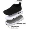 imageJOINFREE Toddler Boys Girls Sneaker Slip On Shoes Kids Lightweight Breathable Walking ShoesBlack