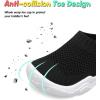 imageJOINFREE Toddler Boys Girls Sneaker Slip On Shoes Kids Lightweight Breathable Walking ShoesBlack