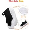 imageJOINFREE Toddler Boys Girls Sneaker Slip On Shoes Kids Lightweight Breathable Walking ShoesBlack