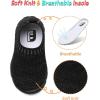 imageJOINFREE Toddler Boys Girls Sneaker Slip On Shoes Kids Lightweight Breathable Walking ShoesBlack Pure
