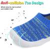 imageJOINFREE Toddler Boys Girls Sneaker Slip On Shoes Kids Lightweight Breathable Walking ShoesBright Blue