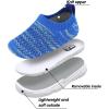 imageJOINFREE Toddler Boys Girls Sneaker Slip On Shoes Kids Lightweight Breathable Walking ShoesBright Blue