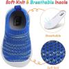imageJOINFREE Toddler Boys Girls Sneaker Slip On Shoes Kids Lightweight Breathable Walking ShoesBright Blue