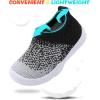 imageJOINFREE Toddler Boys Girls Sneaker Slip On Shoes Kids Lightweight Breathable Walking ShoesCamo Whiteblack