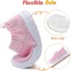 imageJOINFREE Toddler Boys Girls Sneaker Slip On Shoes Kids Lightweight Breathable Walking ShoesColorful Pink