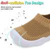 imageJOINFREE Toddler Boys Girls Sneaker Slip On Shoes Kids Lightweight Breathable Walking ShoesDark Brown