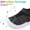 imageJOINFREE Toddler Boys Girls Sneaker Slip On Shoes Kids Lightweight Breathable Walking ShoesDark Grey