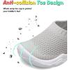 imageJOINFREE Toddler Boys Girls Sneaker Slip On Shoes Kids Lightweight Breathable Walking ShoesGrey