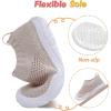 imageJOINFREE Toddler Boys Girls Sneaker Slip On Shoes Kids Lightweight Breathable Walking ShoesKhaki