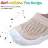 imageJOINFREE Toddler Boys Girls Sneaker Slip On Shoes Kids Lightweight Breathable Walking ShoesKhaki