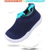 imageJOINFREE Toddler Boys Girls Sneaker Slip On Shoes Kids Lightweight Breathable Walking ShoesNavy Blue