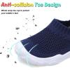imageJOINFREE Toddler Boys Girls Sneaker Slip On Shoes Kids Lightweight Breathable Walking ShoesNavy Blue