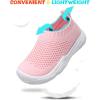 imageJOINFREE Toddler Boys Girls Sneaker Slip On Shoes Kids Lightweight Breathable Walking ShoesPink