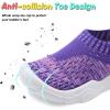 imageJOINFREE Toddler Boys Girls Sneaker Slip On Shoes Kids Lightweight Breathable Walking ShoesPink Blue
