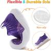 imageJOINFREE Toddler Boys Girls Sneaker Slip On Shoes Kids Lightweight Breathable Walking ShoesPink Blue