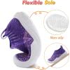 imageJOINFREE Toddler Boys Girls Sneaker Slip On Shoes Kids Lightweight Breathable Walking ShoesPink Blue