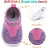 imageJOINFREE Toddler Boys Girls Sneaker Slip On Shoes Kids Lightweight Breathable Walking ShoesPink Purple