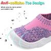 imageJOINFREE Toddler Boys Girls Sneaker Slip On Shoes Kids Lightweight Breathable Walking ShoesPink Purple
