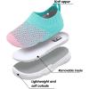 imageJOINFREE Toddler Boys Girls Sneaker Slip On Shoes Kids Lightweight Breathable Walking ShoesPinkgreen