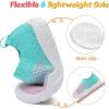 imageJOINFREE Toddler Boys Girls Sneaker Slip On Shoes Kids Lightweight Breathable Walking ShoesPinkgreen