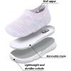 imageJOINFREE Toddler Boys Girls Sneaker Slip On Shoes Kids Lightweight Breathable Walking ShoesPjwhitepink