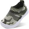 imageJOINFREE Toddler Boys Girls Sneaker Slip On Shoes Kids Lightweight Breathable Walking ShoesCamo Green
