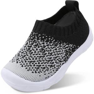 imageJOINFREE Toddler Boys Girls Sneaker Slip On Shoes Kids Lightweight Breathable Walking ShoesCamo Whiteblack
