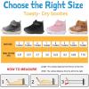 imageJOINFREE Toddler Boys Girls Winter Boots Kids Outdoor Warm Booties NonSlip Walking Shoes Ankle Boots Lightweight House Indoor SlippersBeige