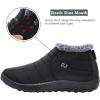 imageJOINFREE Winter Snow Boots for Women Men AntiSkid House Shoes Ankle Boots Indoor OutdoorBlack