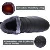 imageJOINFREE Winter Snow Boots for Women Men AntiSkid House Shoes Ankle Boots Indoor OutdoorBlack