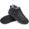 imageJOINFREE Winter Snow Boots for Women Men AntiSkid House Shoes Ankle Boots Indoor OutdoorBlack