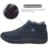imageJOINFREE Winter Snow Boots for Women Men AntiSkid House Shoes Ankle Boots Indoor OutdoorBlue