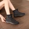 imageJOINFREE Winter Snow Boots for Women Men AntiSkid House Shoes Ankle Boots Indoor OutdoorMiddle Black