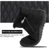 imageJOINFREE Winter Snow Boots for Women Men AntiSkid House Shoes Ankle Boots Indoor OutdoorMiddle Black