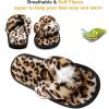 imageJOINFREE Womens Bedroom Slippers Comfort Four Season Classy Indoor Spa Slide ShoesABare Leopard