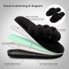 imageJOINFREE Womens Bedroom Slippers Comfort Four Season Classy Indoor Spa Slide ShoesABlack Round
