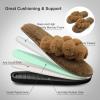 imageJOINFREE Womens Bedroom Slippers Comfort Four Season Classy Indoor Spa Slide ShoesABrown Round