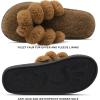 imageJOINFREE Womens Bedroom Slippers Comfort Four Season Classy Indoor Spa Slide ShoesABrown Round