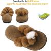 imageJOINFREE Womens Bedroom Slippers Comfort Four Season Classy Indoor Spa Slide ShoesABrown Round