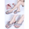 imageJOINFREE Womens Bedroom Slippers Comfort Four Season Classy Indoor Spa Slide ShoesADark Gray