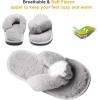 imageJOINFREE Womens Bedroom Slippers Comfort Four Season Classy Indoor Spa Slide ShoesADark Gray
