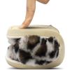 imageJOINFREE Womens Bedroom Slippers Comfort Four Season Classy Indoor Spa Slide ShoesALeopard White