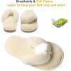 imageJOINFREE Womens Bedroom Slippers Comfort Four Season Classy Indoor Spa Slide ShoesALight Cream
